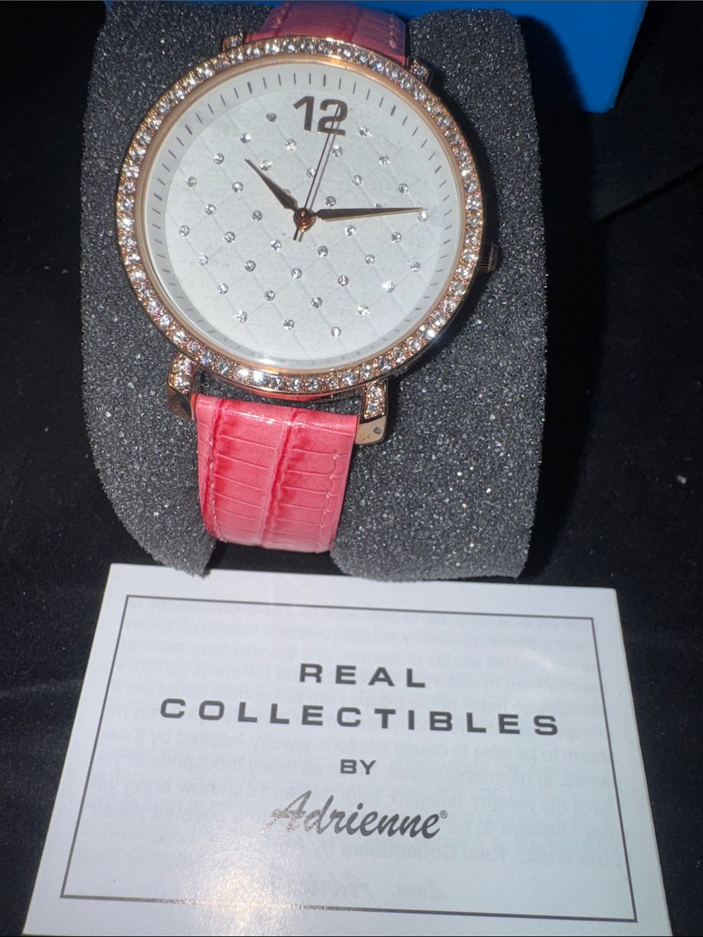 Adrienne Rose Gold Case Watch with Pink Strap